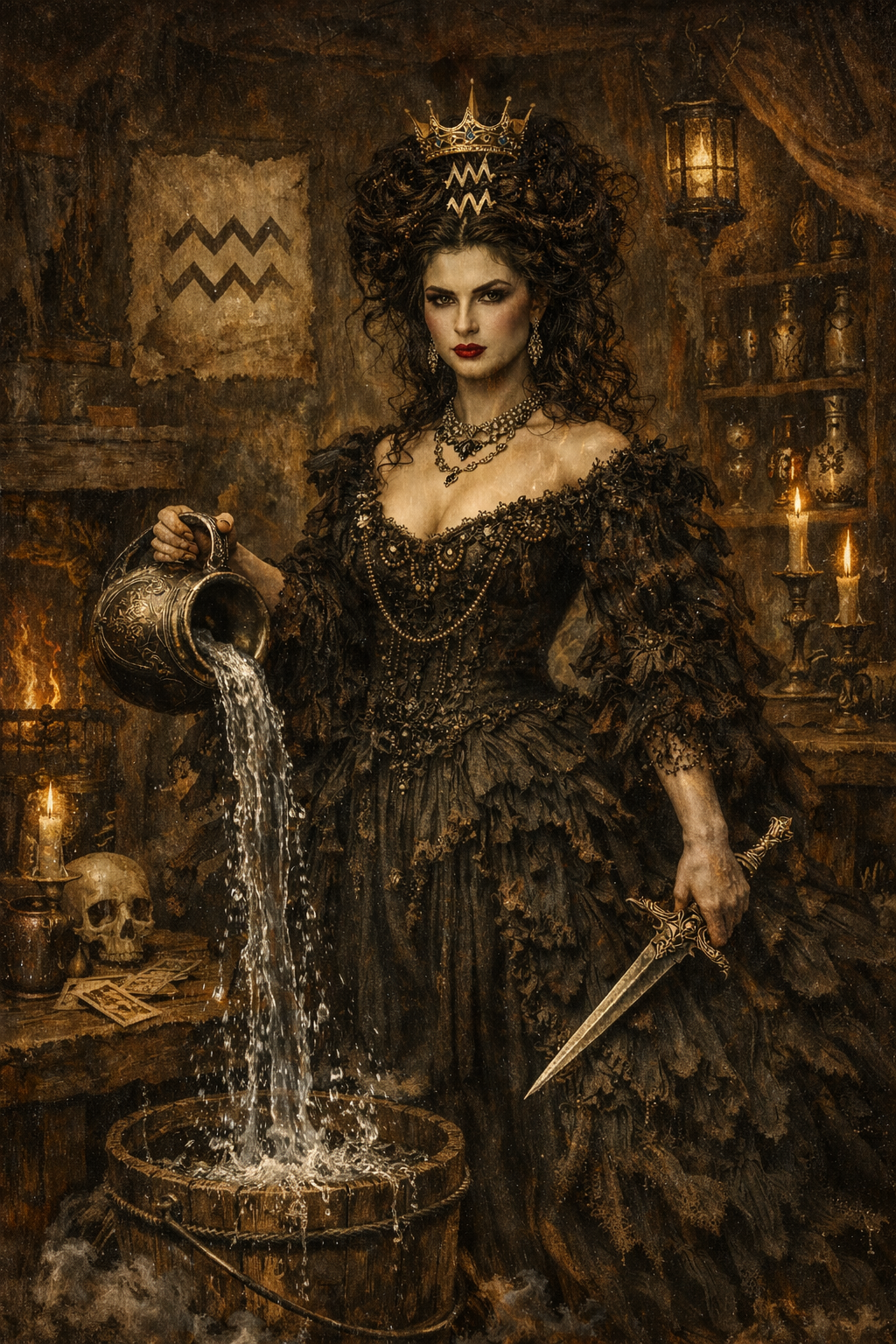 The Water Bearer - The Woman Holding Court